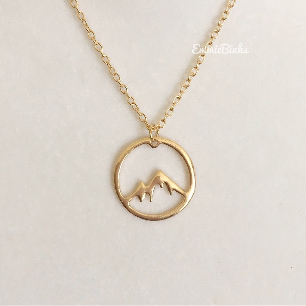 ✨3for$38✨ New FP Wanderlust Mountain Explore Pendant Necklace | Travel - Picture 10 of 14